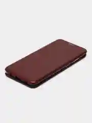 Бордовый чехол-книжка для Samsung Galaxy A 5 2016, A5 (2016), Самсунг А 5 2016, экокожа
