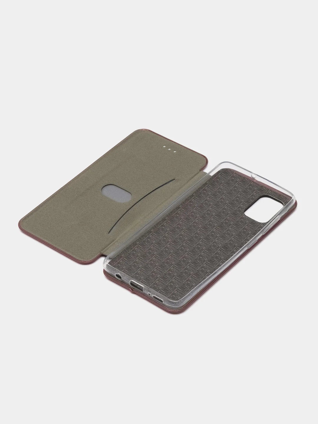 Бордовый чехол-книжка для Samsung Galaxy A 5 2016, A5 (2016), Самсунг А 5 2016, экокожа