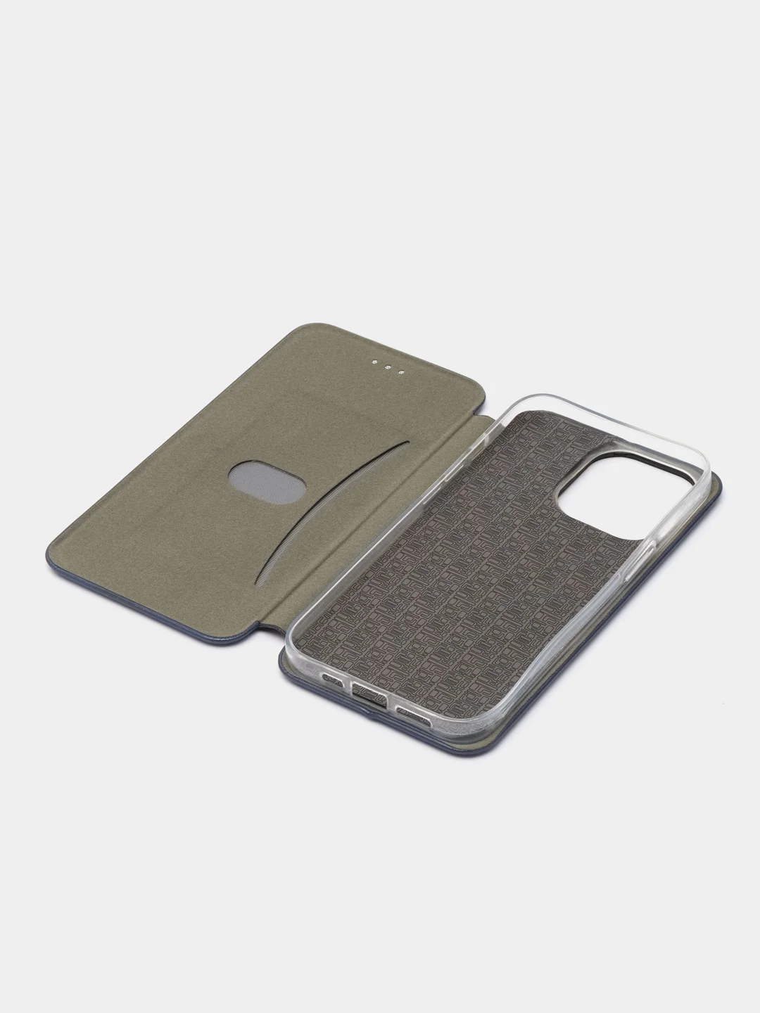 Синий чехол-книжка для iPhone 13 Pro, iPhone 13 Pro, 13 Про, 13 Про, экокожа
