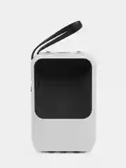 Белый power bank 10000/20000 mAh со встроенными 4 кабелями, внешний аккумулятор