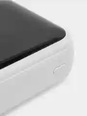 Белый power bank 10000/20000 mAh со встроенными 4 кабелями, внешний аккумулятор