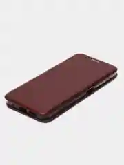 Бордовый чехол-книжка для Xiaomi Redmi Note 11 / Note11 / Сяоми редми ноте 11, экокожа