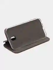 Бордовый чехол-книжка для Samsung Galaxy J 7 (2017), Samsung J7 (2017), Самсунг J 7, экокожа