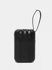 Черный power bank 10000/20000 mAh со встроенными 4 кабелями, внешний аккумулятор