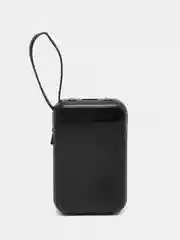 Черный power bank 10000/20000 mAh со встроенными 4 кабелями, внешний аккумулятор