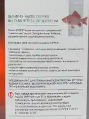 Масло моторное CUPPER PLM 2T (20 л)