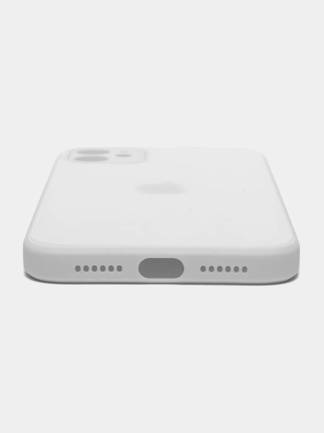 Белый чехол для айфон со стеклянной панелью iPhone 11, 12, 13, 14, Pro, 12 Pro Max, 14 Pro