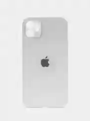 Белый чехол для айфон со стеклянной панелью iPhone 11, 12, 13, 14, Pro, 12 Pro Max, 14 Pro