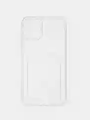 Чехол с карманом для карт на iPhone 7, 8, XR, 11, 12 13 Pro, Pro Max, прозрачный