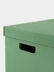 Зеленый коробка для хранения вещей, складная, 37 х 29 х 30.5 см
