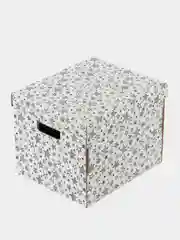 Белый коробка для хранения вещей, складная, 37 х 29 х 30.5 см