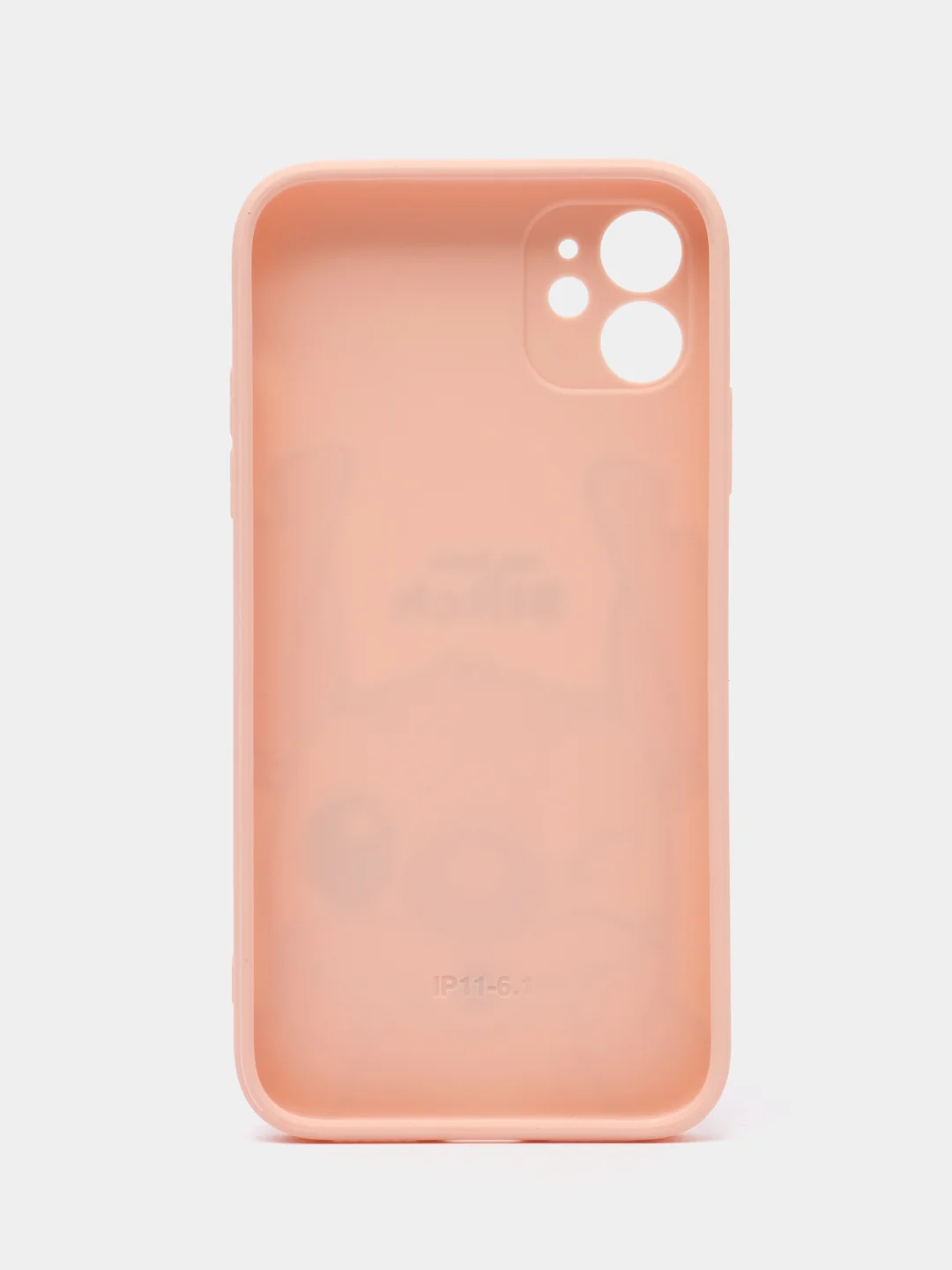 Розовый чехол с принтом на Apple Iphone 11