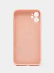Розовый чехол с принтом на Apple Iphone 11