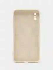 Бежевый чехол с принтом на iPhone XS