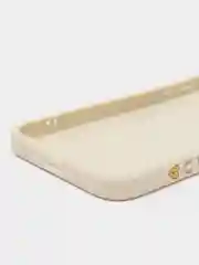 Бежевый чехол с принтом на iPhone XS