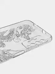 Пудровый силиконовый чехол на Xiaomi Redmi 9T / Редми 9Т прозрачный, с рисунком, защита камеры