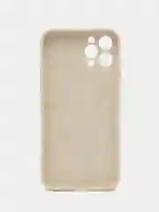Бежевый чехол с принтом на Apple iPhone 12 pro