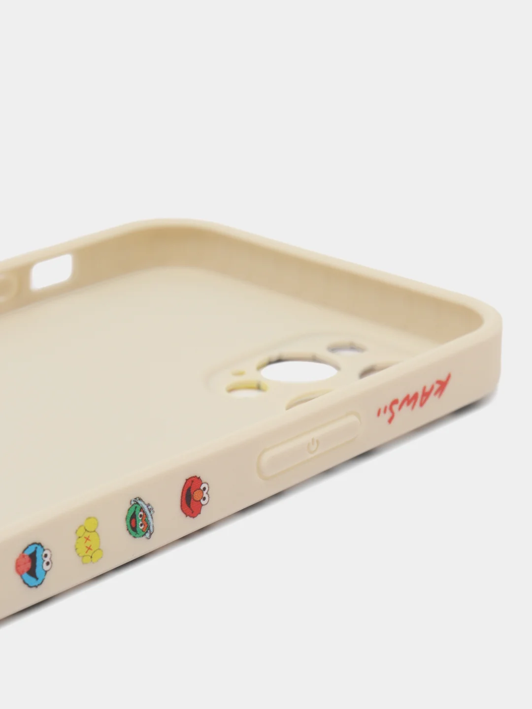 Бежевый чехол с принтом на Apple iPhone 12 pro