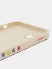 Бежевый чехол с принтом на Apple iPhone 12 pro