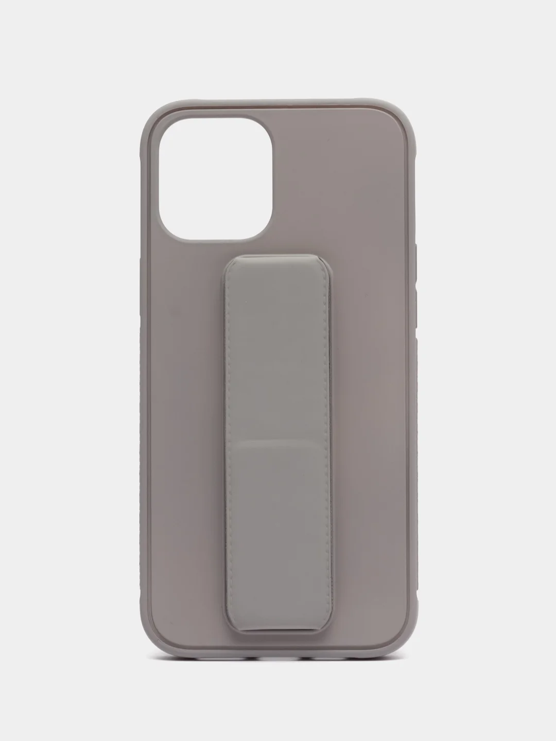Серебряный чехол с подставкой держателем для Apple iPhone 12 Pro max