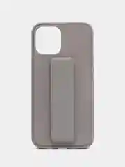 Серебряный чехол с подставкой держателем для Apple iPhone 12 Pro max