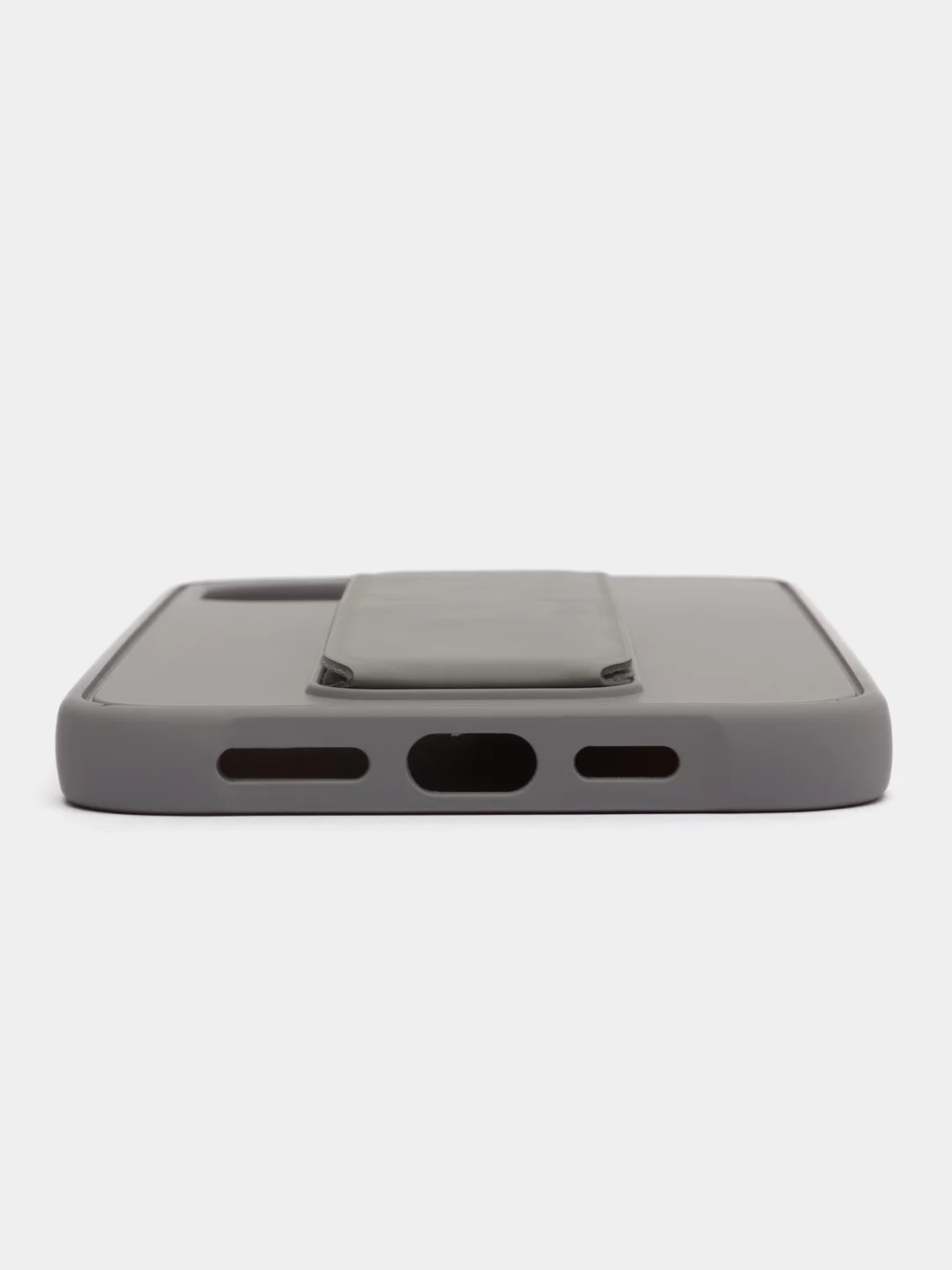Серебряный чехол с подставкой держателем для Apple iPhone 12 Pro max