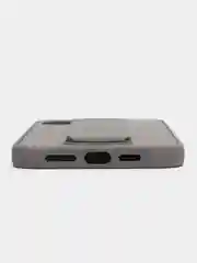 Серебряный чехол с подставкой держателем для Apple iPhone 12 Pro max