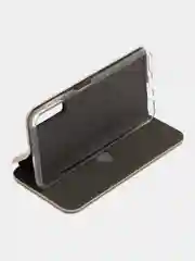 Золотой чехол-книжка для Samsung Galaxy A 7 (2018), A7(2018), экокожа (Самсунг А7(2018), А7 2018