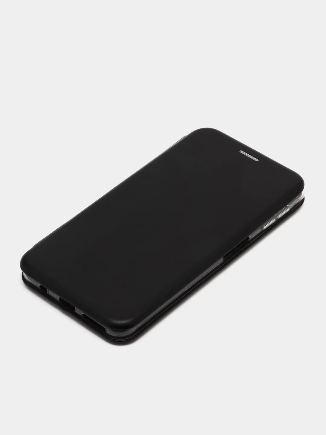 Черный чехол-книжка для Samsung Galaxy A 7 (2018), A7(2018), экокожа (Самсунг А7(2018), А7 2018