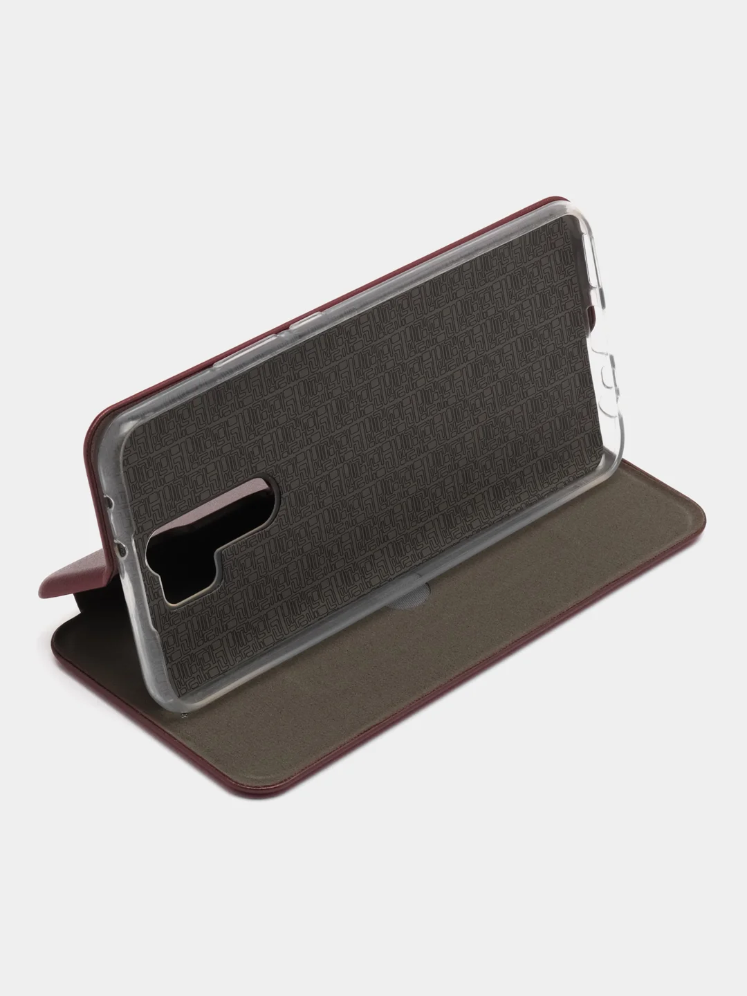 Бордовый чехол-книжка Xiaomi Redmi Poco M 2 (Сяоми Поко М 2)