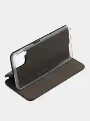 Темно-синий чехол-книжка для Samsung Galaxy A 22, Samsung Galaxy M 32 экокожа (Самсунг А 22 М 32)