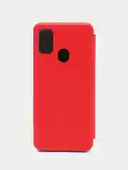 Красный чехол-книжка для Samsung Galaxy M 21, экокожа (Самсунг М 21), M21