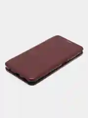 Бордовый чехол книжка для Samsung Galaxy A 13 (Самсунг Гэлакси А 13), из экокожи