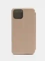 Золотой чехол-книжка для iPhone 13, экокожа