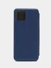 Синий чехол-книжка для Samsung Galaxy A 03, экокожа (Самсунг А 03)