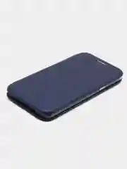 Синий чехол-книжка для Samsung Galaxy A 5 2016, A5 (2016), Самсунг А 5 2016, экокожа