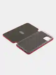 Красный чехол-книжка для Samsung Galaxy A 03, экокожа (Самсунг А 03)