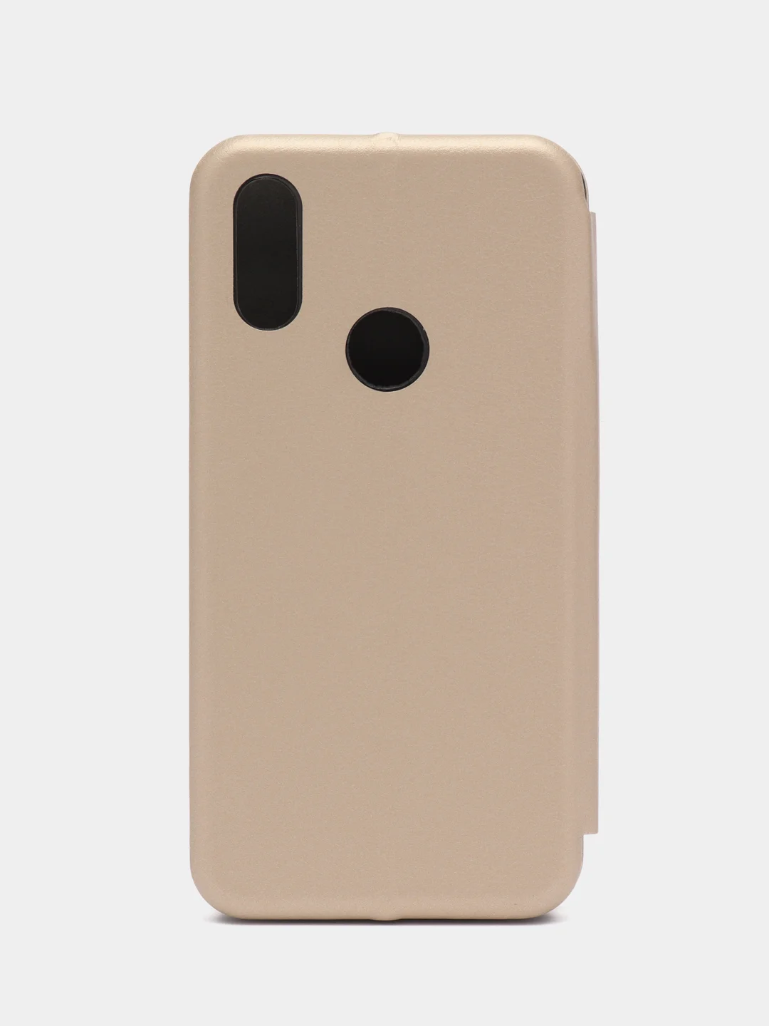 Золотой чехол-книжка для Xiaomi Redmi 7 / Redmi Y 3 / Redmi Y3 / Сяоми Редми 7 / У 3 / У3, экокожа