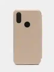 Золотой чехол-книжка для Xiaomi Redmi 7 / Redmi Y 3 / Redmi Y3 / Сяоми Редми 7 / У 3 / У3, экокожа
