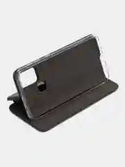 Темно-синий чехол-книжка для Samsung Galaxy M 31, экокожа (Самсунг М 31)