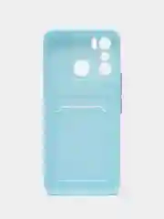 Голубой силиконовый чехол для Infinix Hot 20 Play 4G (Инфиникс Хот 20 плей)