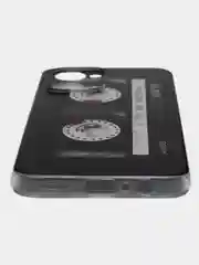 Хром силиконовый чехол на Realme C33 / Реалми С33 прозрачный, с рисунком, защита камеры