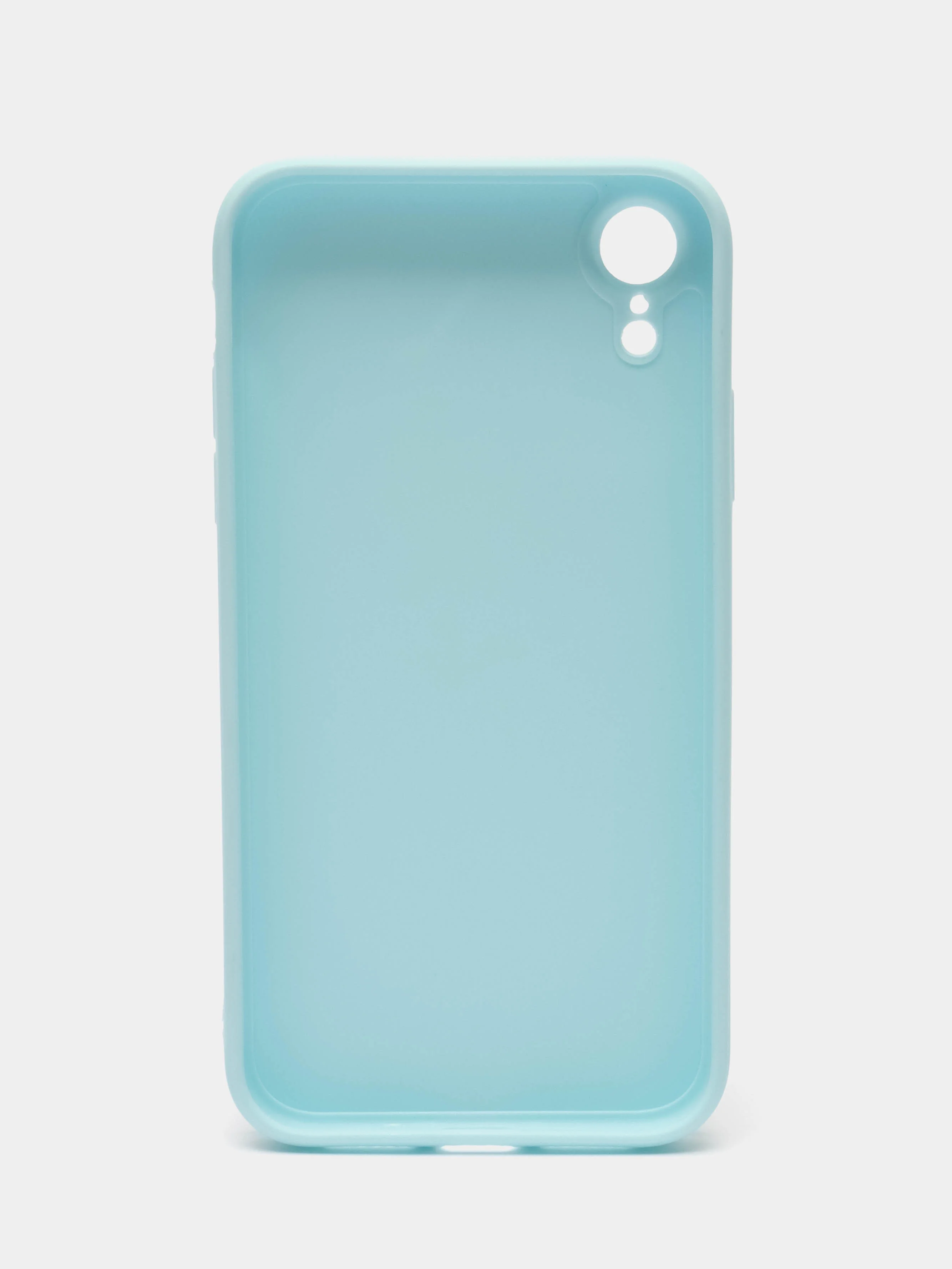 Голубой чехол для iPhone XR (Айфон хр), силиконовый, айфон