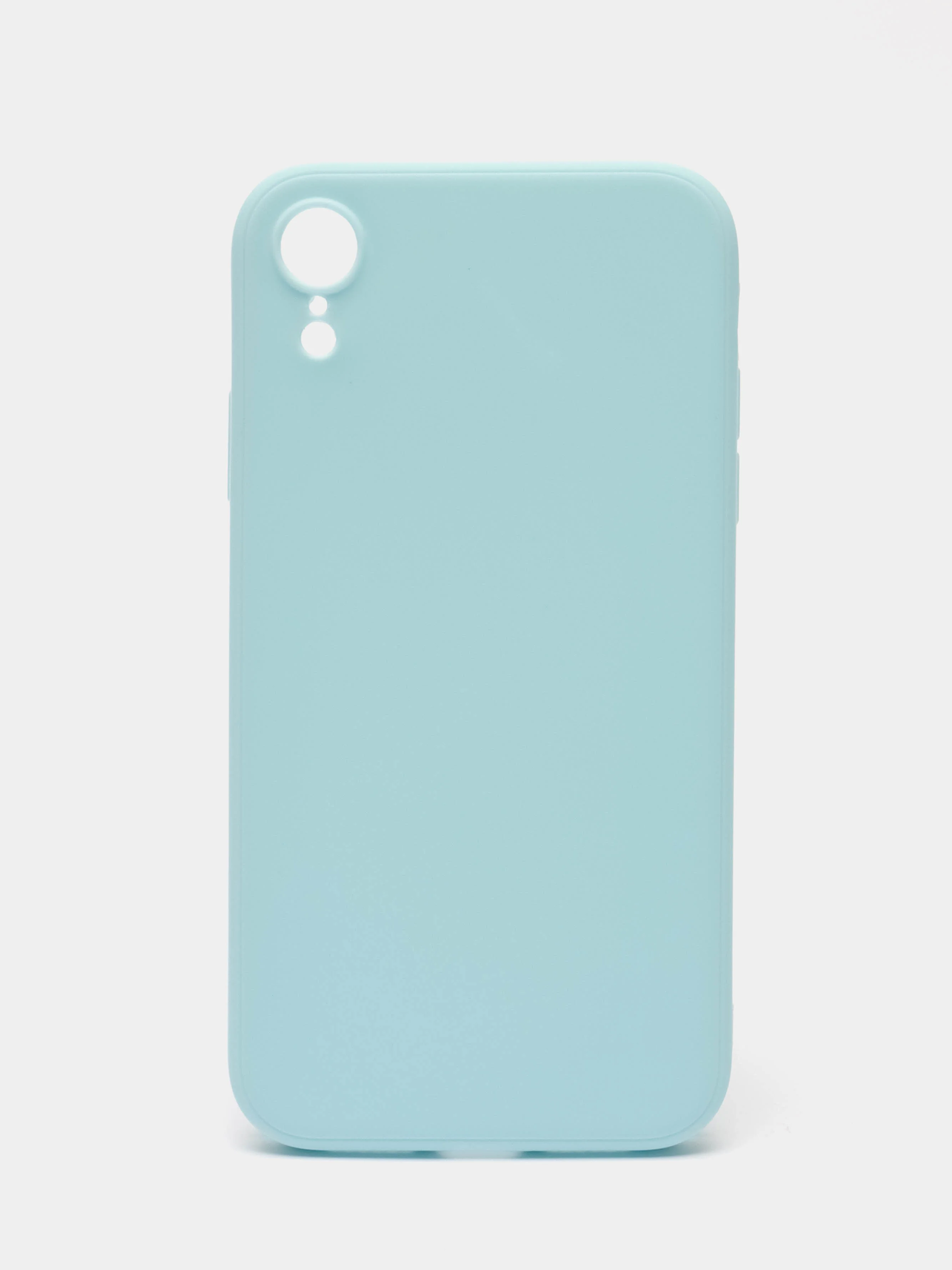 Голубой чехол для iPhone XR (Айфон хр), силиконовый, айфон