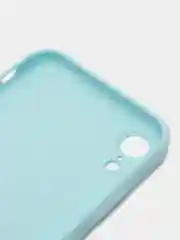 Голубой чехол для iPhone XR (Айфон хр), силиконовый, айфон