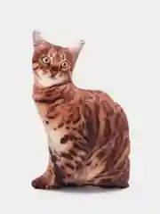 Терракотовый мягкая подушка Кошка/Кот, реалистичная