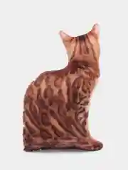 Терракотовый мягкая подушка Кошка/Кот, реалистичная