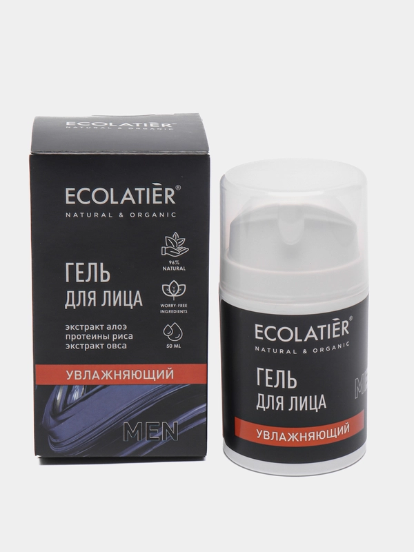 Ecolatier Man гель для лица "Увлажняющий", 50 мл