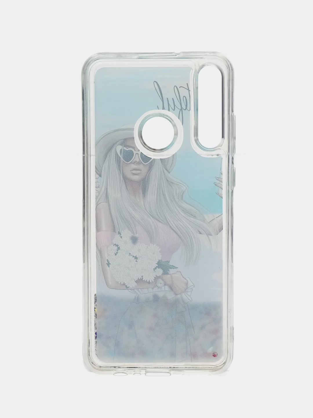 Серебряный чехол-накладка для Huawei Y6P