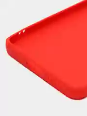 Красный чехол для HUAWEI Mate 50 Pro (Хуавей Мате 50 ПРО), прозрачный силиконовый